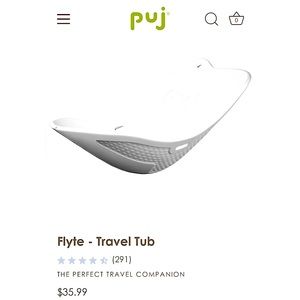 Puj Flyte Compact Infant Tub - Excellent Condition!
